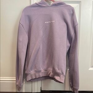 White Fox Boutique Purple Cowl Neck Sweater